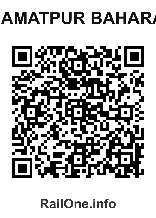 RailOne QR Code for Jhamatpur Baharan station