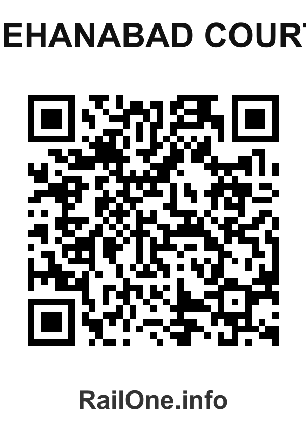 RailOne QR Code for Jehanabad Court station