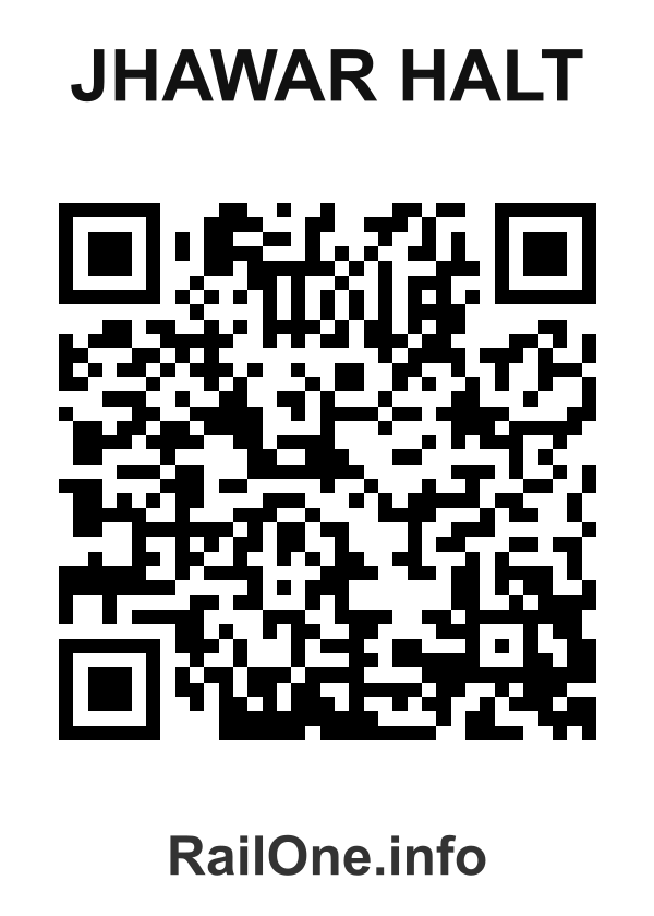 RailOne QR Code for Jhawar Halt station