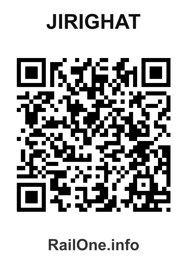 RailOne QR Code for Jirighat station