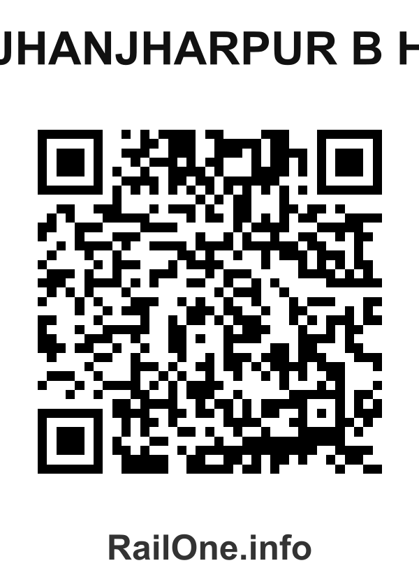 RailOne QR Code for Jhanjharpur B H station