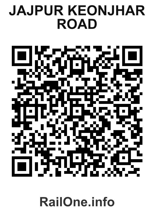 RailOne QR Code for Jajpur Keonjhar Road station