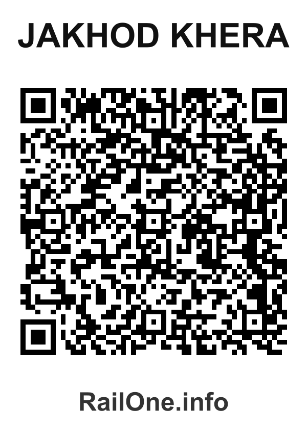 RailOne QR Code for Jakhod Khera station