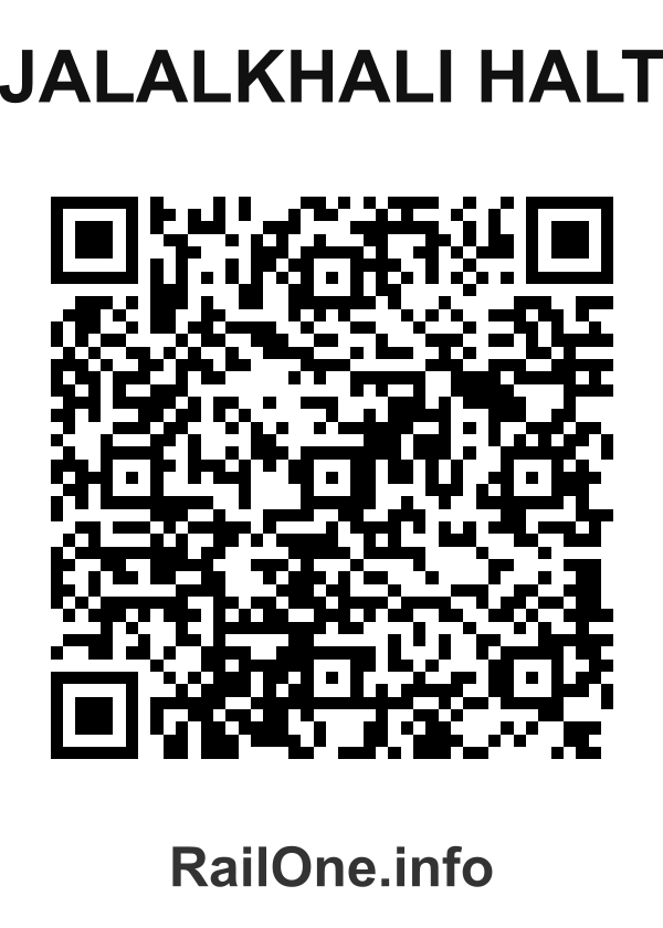 RailOne QR Code for Jalalkhali Halt station