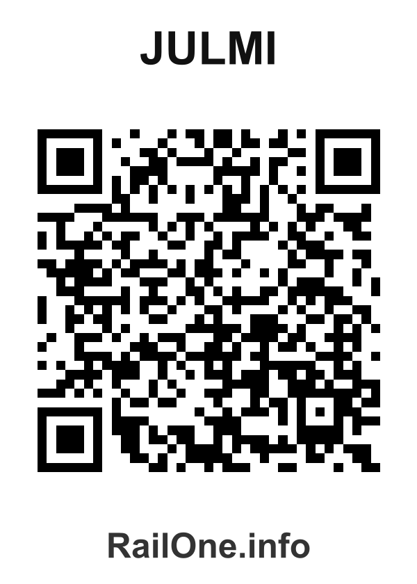 RailOne QR Code for Julmi station