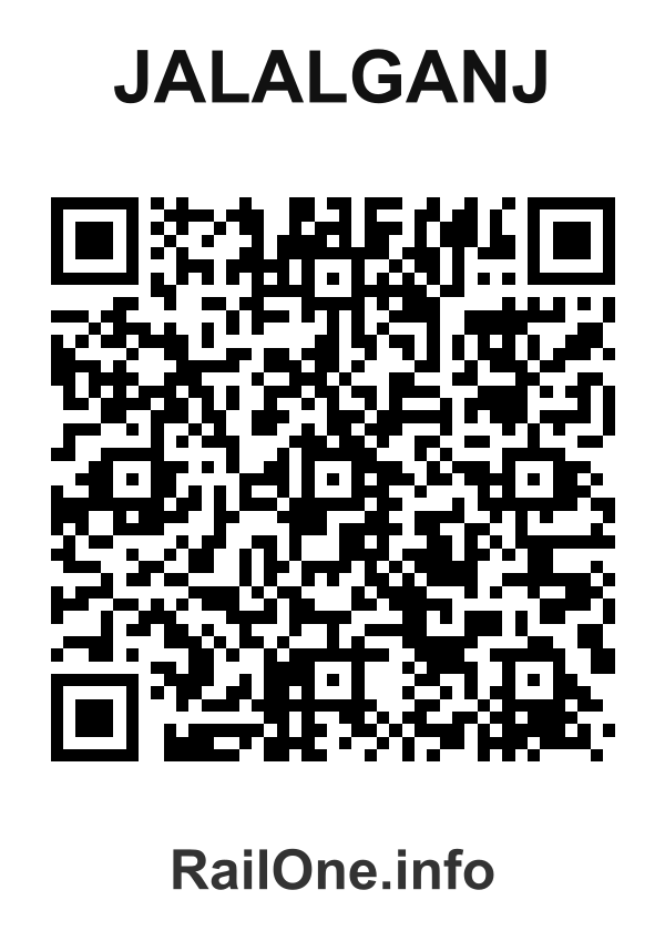 RailOne QR Code for Jalalganj station