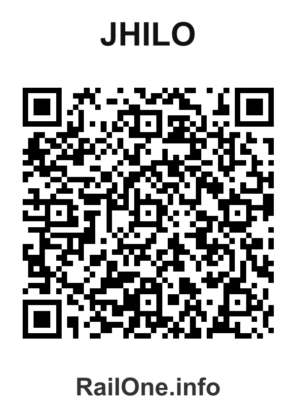RailOne QR Code for Jhilo station