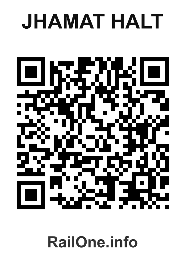 RailOne QR Code for Jhamat Halt station