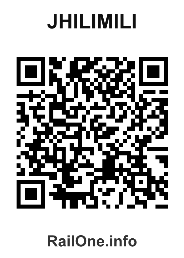 RailOne QR Code for Jhilimili station
