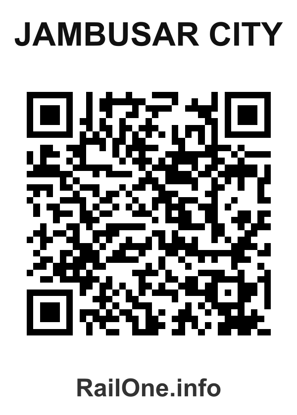 RailOne QR Code for Jambusar City station
