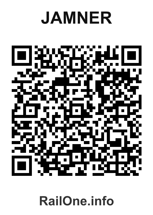 RailOne QR Code for Jamner station