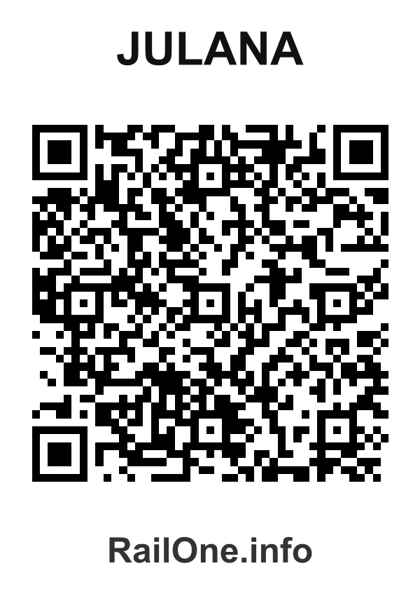 RailOne QR Code for Julana station