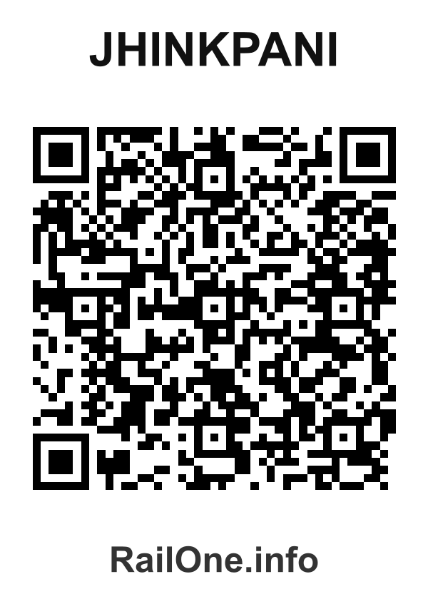 RailOne QR Code for Jhinkpani station