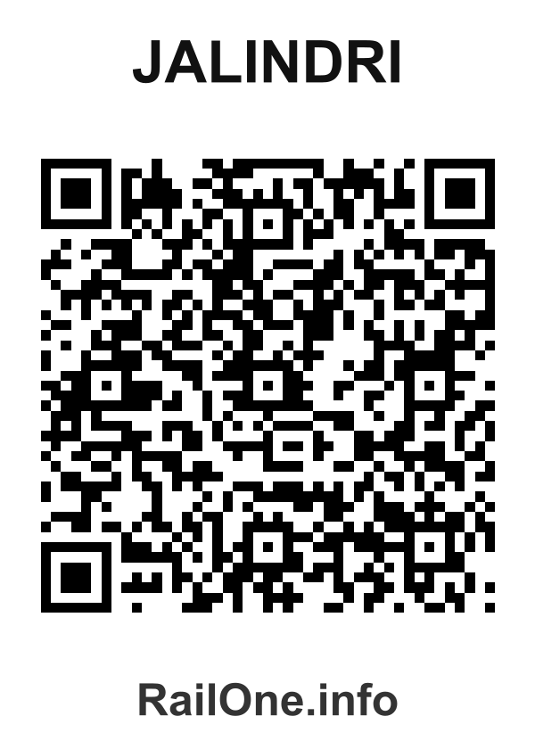 RailOne QR Code for Jalindri station