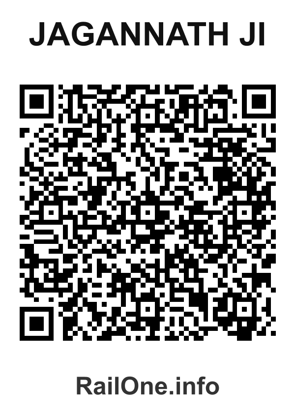 RailOne QR Code for Jagannath Ji station