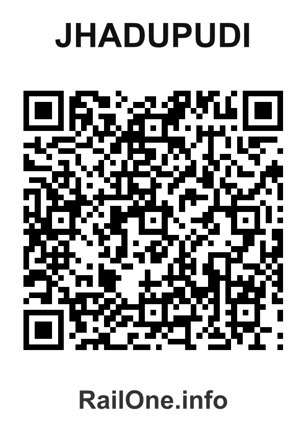 RailOne QR Code for Jhadupudi station