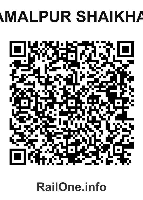 RailOne QR Code for Jamalpur Shaikhan station