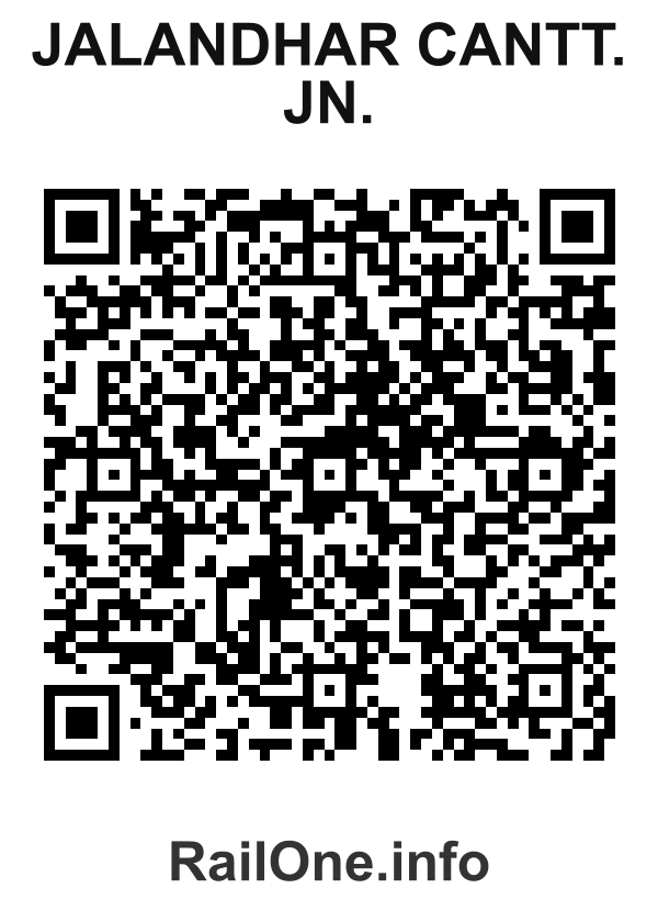 RailOne QR Code for Jalandhar Cantt. Jn. station