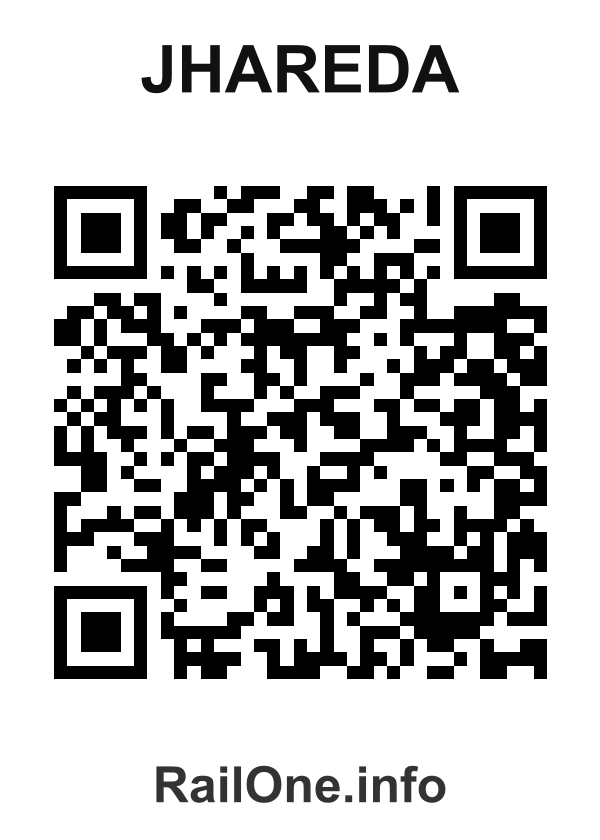 RailOne QR Code for Jhareda station