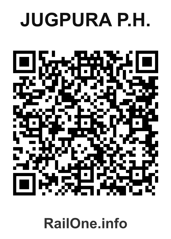 RailOne QR Code for Jugpura P.h. station