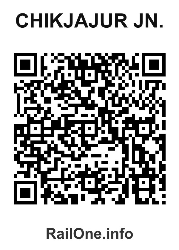 RailOne QR Code for Chikjajur Jn. station