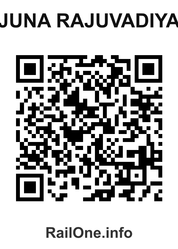 RailOne QR Code for Juna Rajuvadiya station