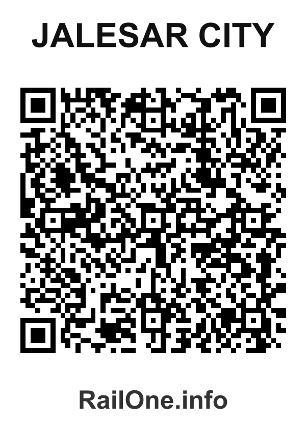 RailOne QR Code for Jalesar City station