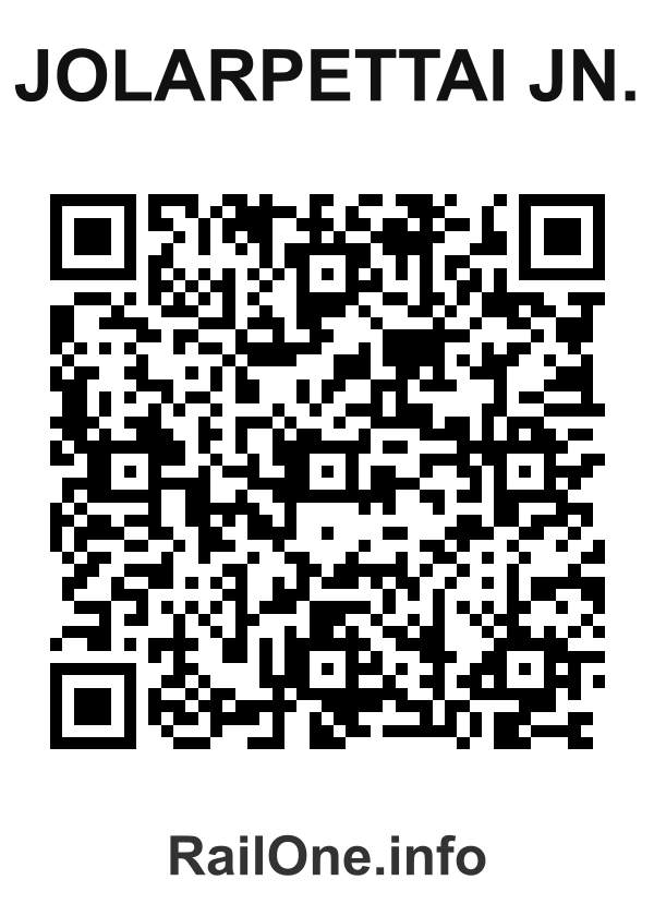 RailOne QR Code for Jolarpettai Jn. station