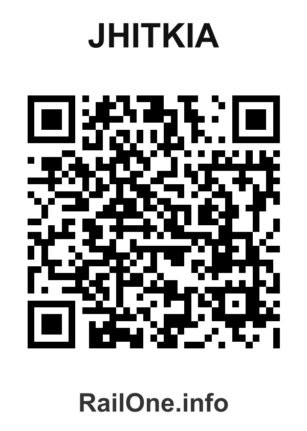 RailOne QR Code for Jhitkia station