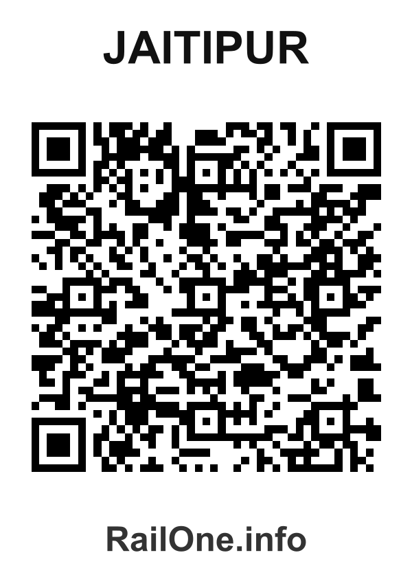 RailOne QR Code for Jaitipur station