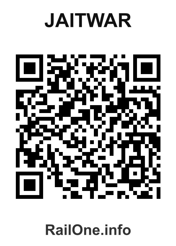 RailOne QR Code for Jaitwar station