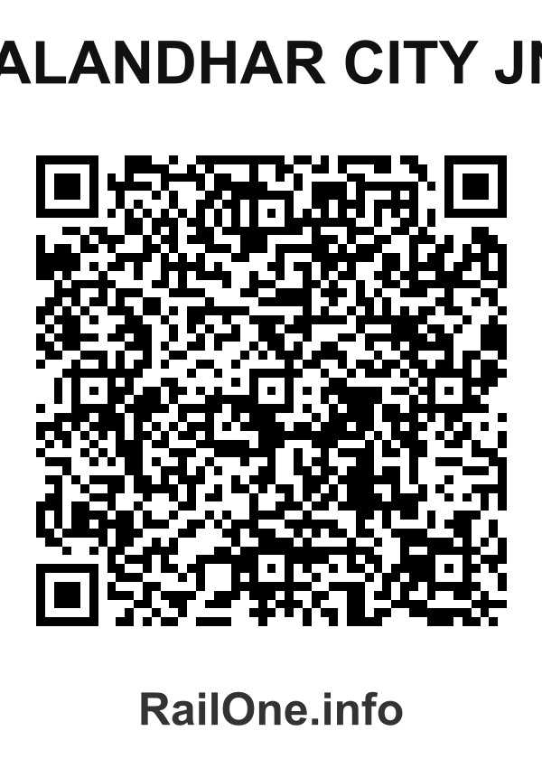 RailOne QR Code for Jalandhar City Jn. station