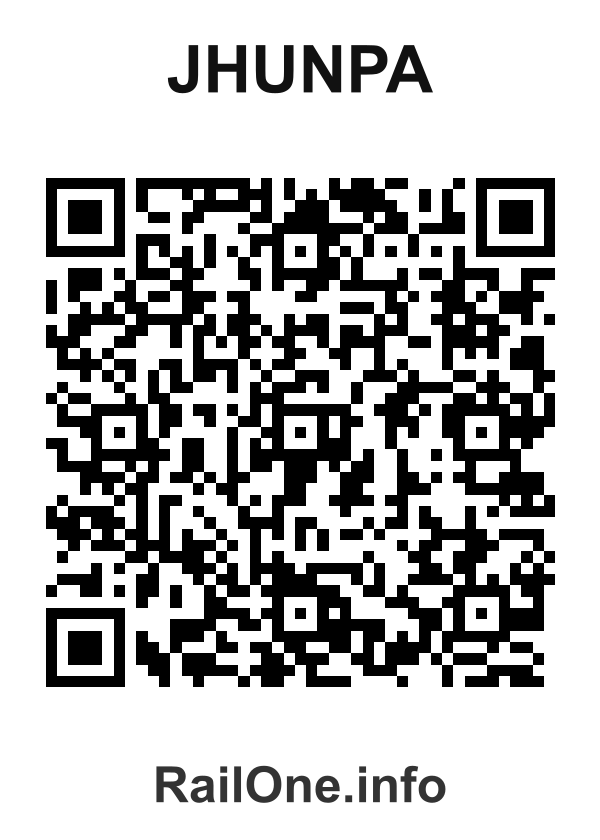 RailOne QR Code for Jhunpa station