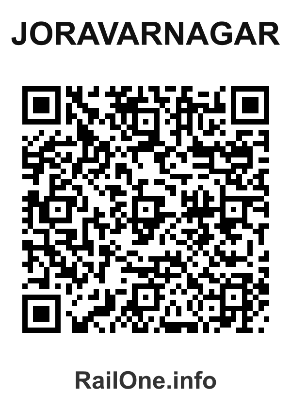 RailOne QR Code for Joravarnagar station