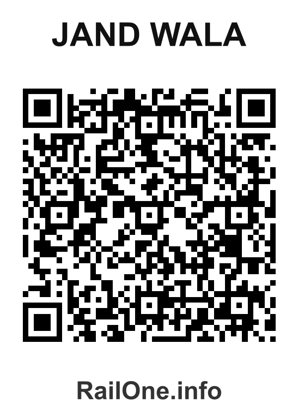 RailOne QR Code for Jand Wala station
