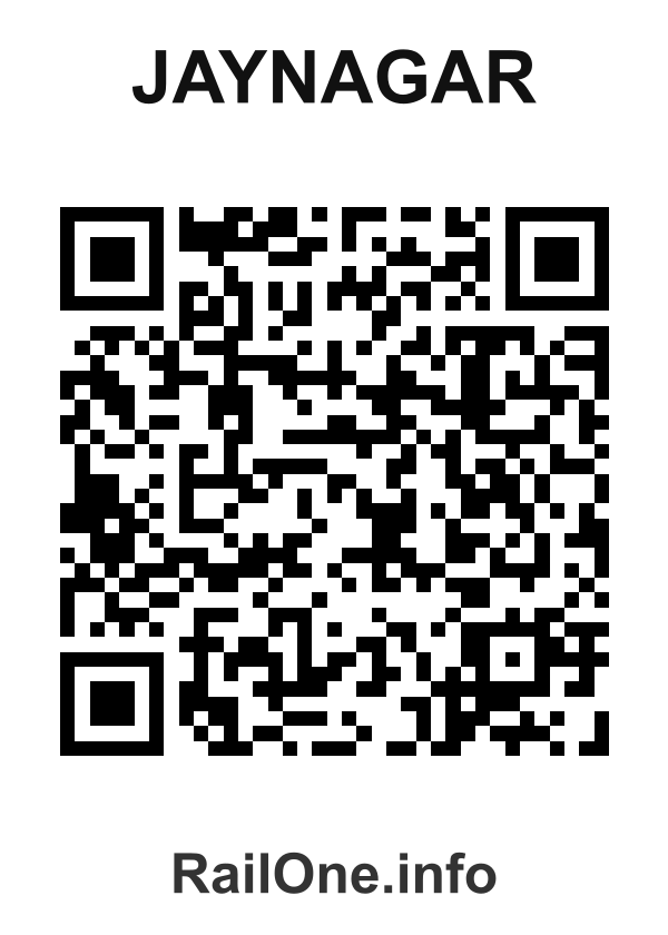 RailOne QR Code for Jaynagar station