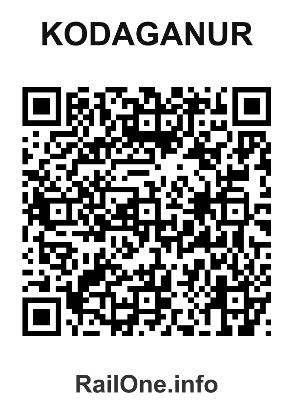 RailOne QR Code for Kodaganur station