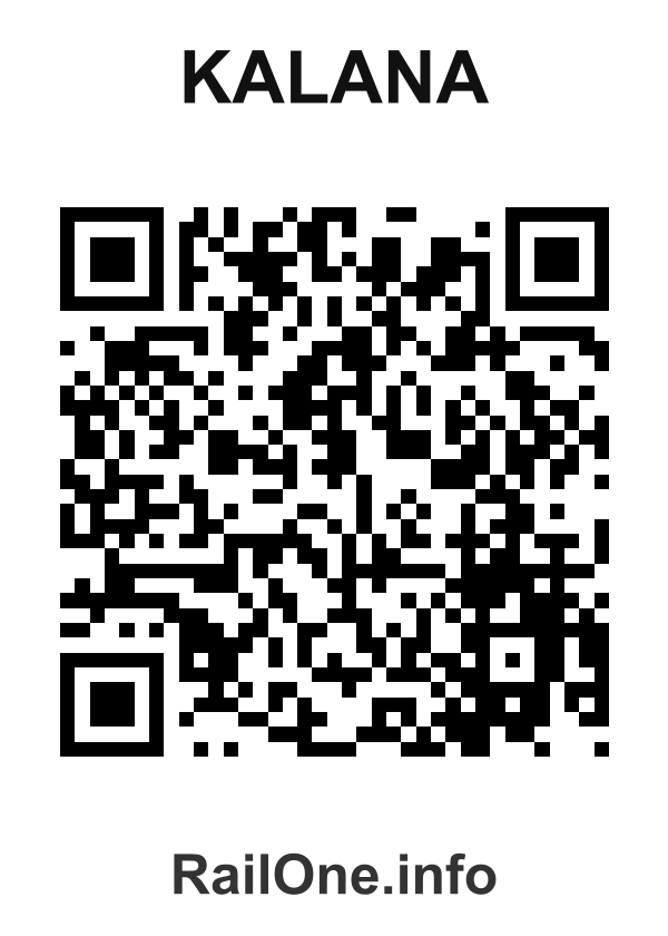 RailOne QR Code for Kalana station
