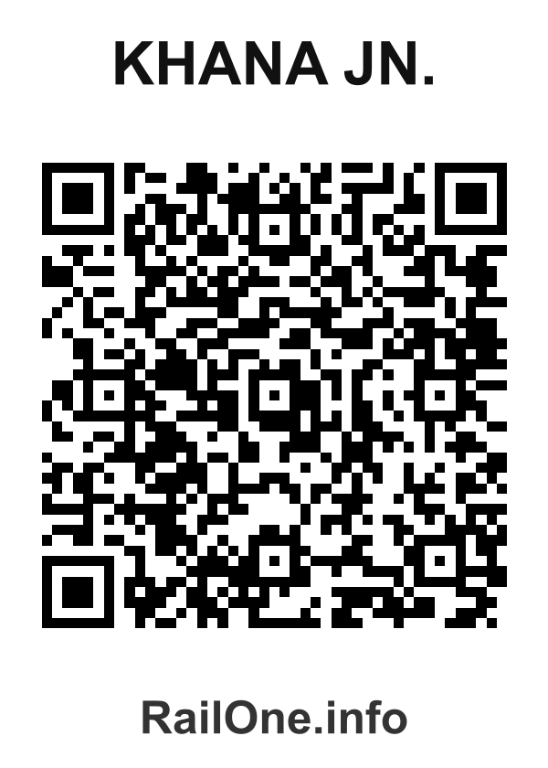 RailOne QR Code for Khana Jn. station