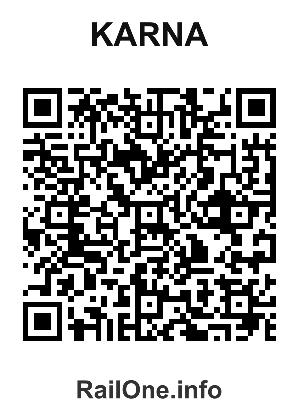 RailOne QR Code for Karna station