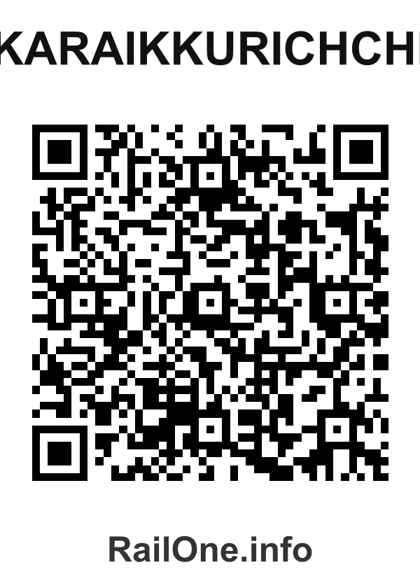 RailOne QR Code for Karaikkurichchi station