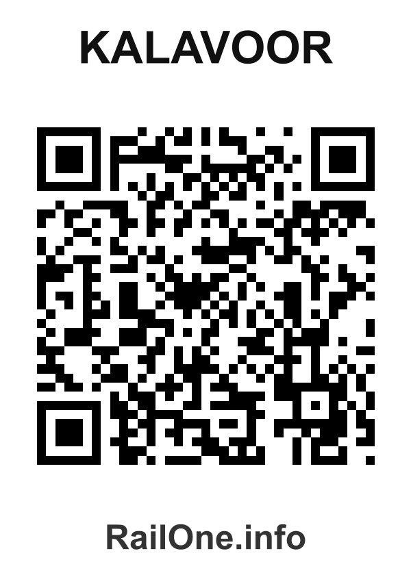 RailOne QR Code for Kalavoor station