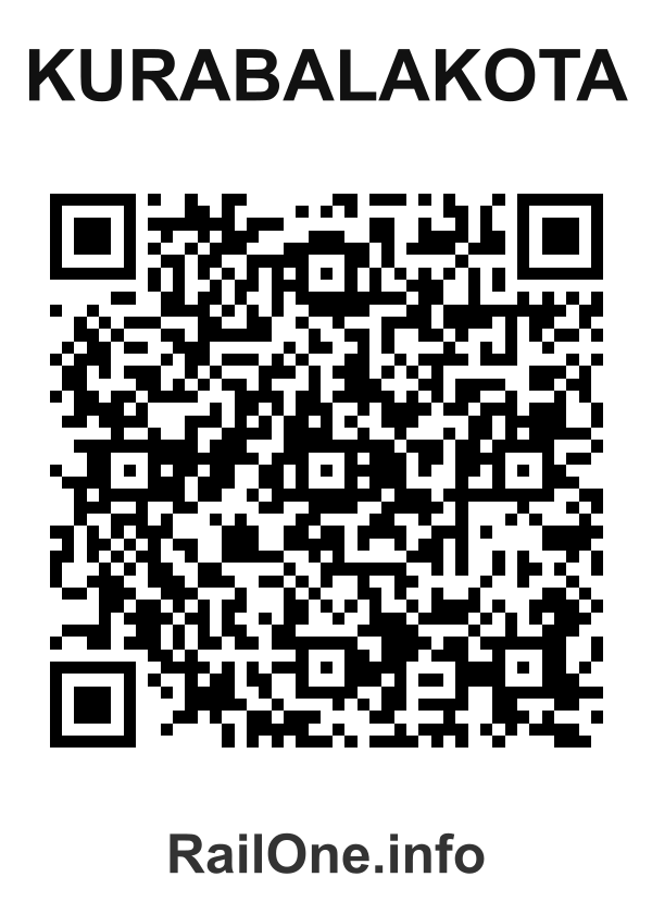 RailOne QR Code for Kurabalakota station