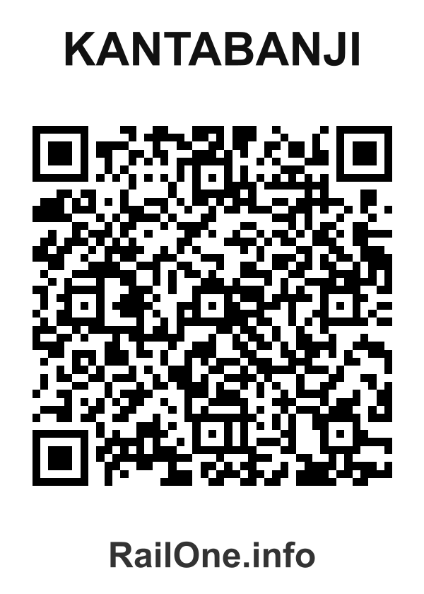 RailOne QR Code for Kantabanji station