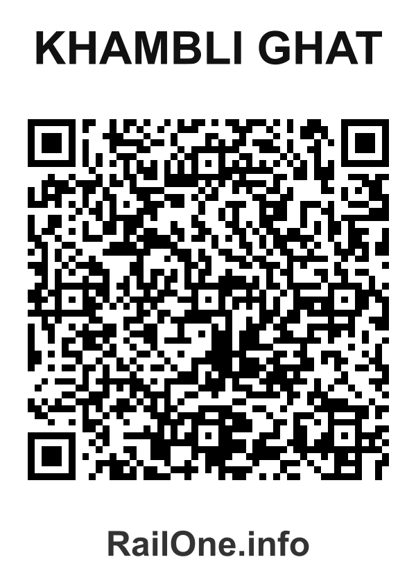 RailOne QR Code for Khambli Ghat station