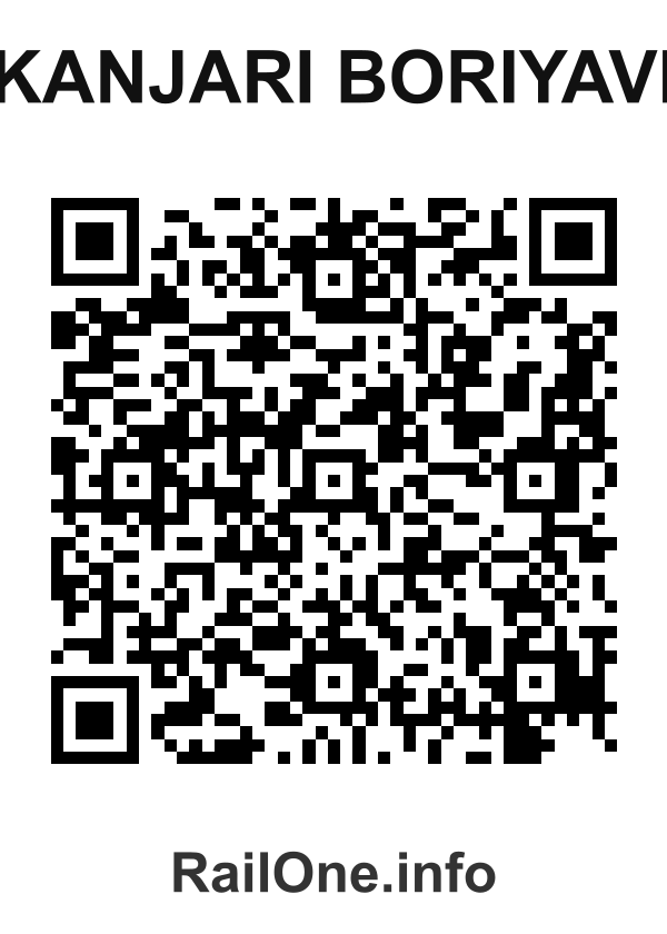 RailOne QR Code for Kanjari Boriyavi station