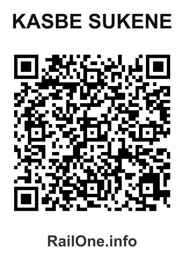 RailOne QR Code for Kasbe Sukene station