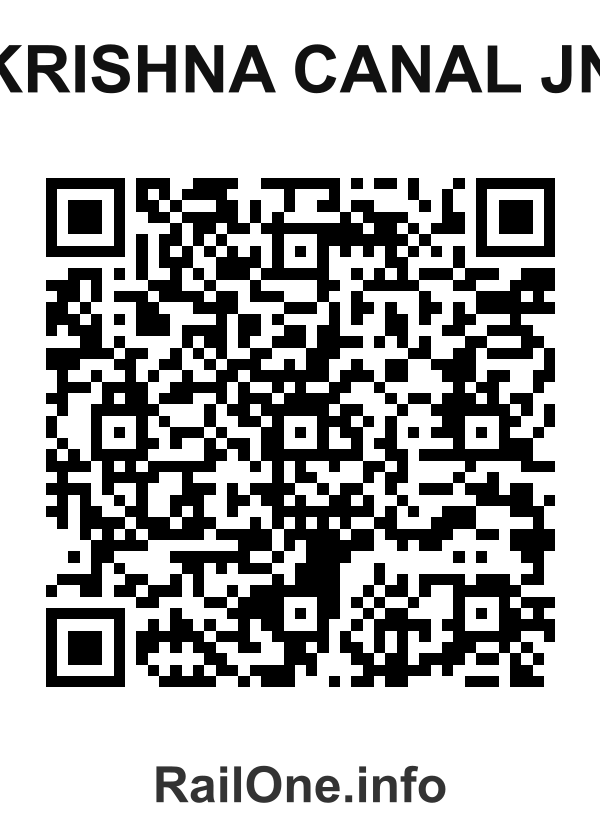 RailOne QR Code for Krishna Canal Jn station