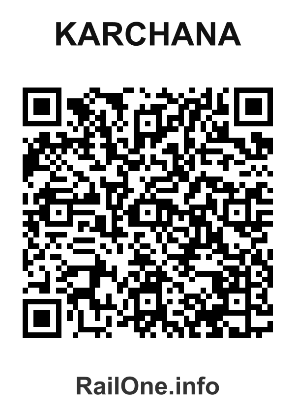 RailOne QR Code for Karchana station