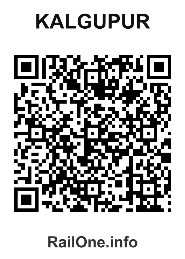 RailOne QR Code for Kalgupur station